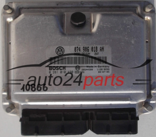 CENTRALINA DO MOTORE VW VOLKSWAGEN T4 2.5 TDI AHY BOSCH 0 281 010 490, 0281010490, 074 906 018 AN, 074906018AN