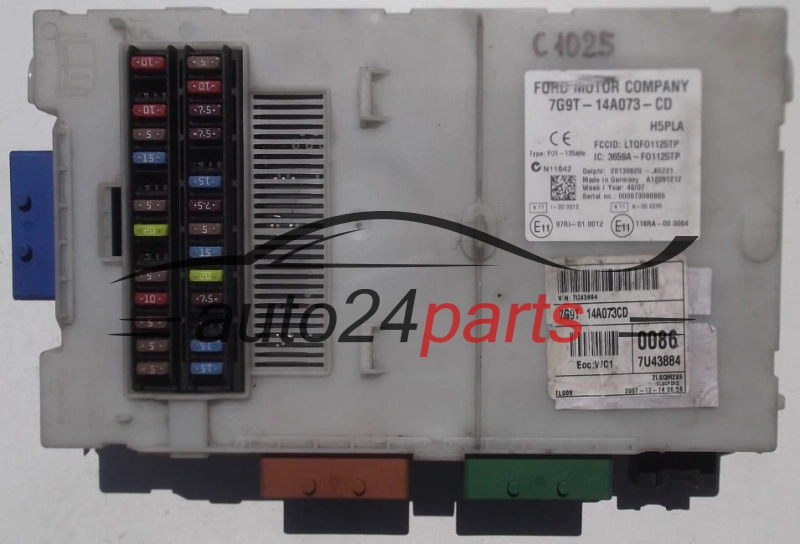 SKRZYNKA BEZPIECZNIKÓW MODUL FORD GALAXY MONDEO 2.0 TDCI 7G9T-14A073-CD