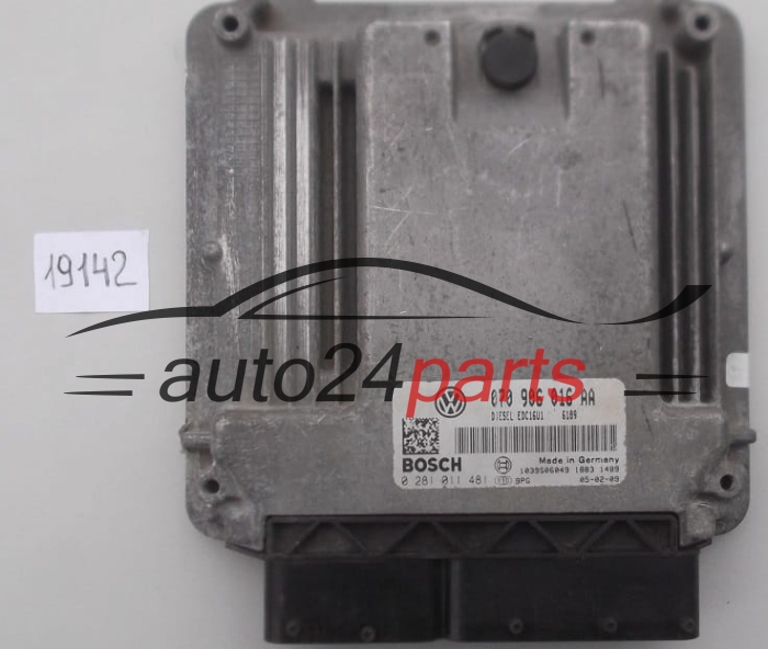 KOMPUTER STEROWNIK SILNIKA VW VOLKSWAGEN TOUAREG 5.0 TDI BOSCH 0 281 011 481, 0281011481, 070 906 016 AA, 070906016AA, DIESEL EDC16U1