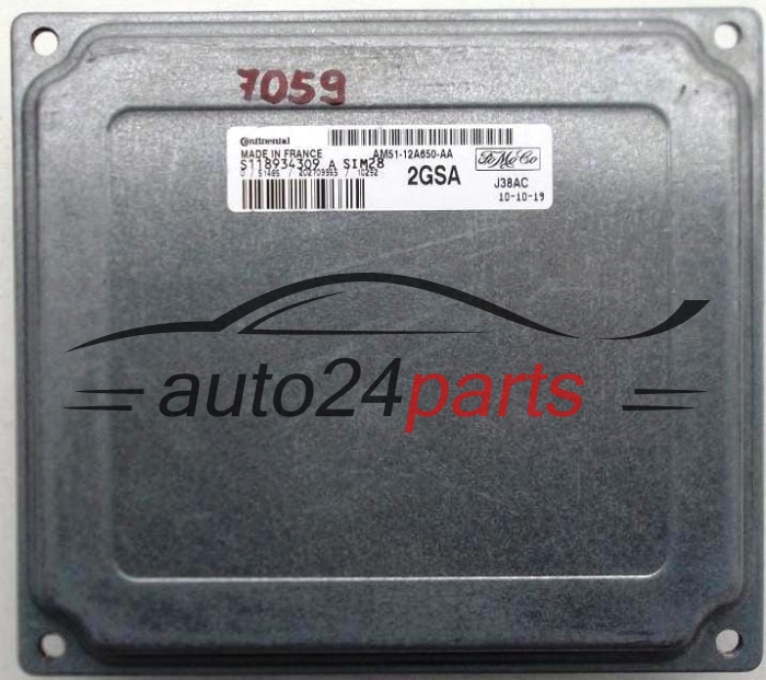 KOMPUTER STEROWNIK SILNIKA FORD FOCUS C-MAX 1.6 AM51-12A650-AA, AM5112A650AA, 12A650AA, S118934309, 2GSA, J38AC, SIM28