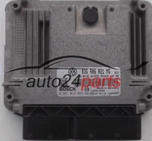CALCULATEUR MOTEUR VW VOLKSWAGEN TOURAN 1.9 TDI 03G906021MG, 03G 906 021 MG, 03G906021AB, BOSCH 0281014043, 0 281 014 043, DIESEL EDC16U34 0313 1039S18906