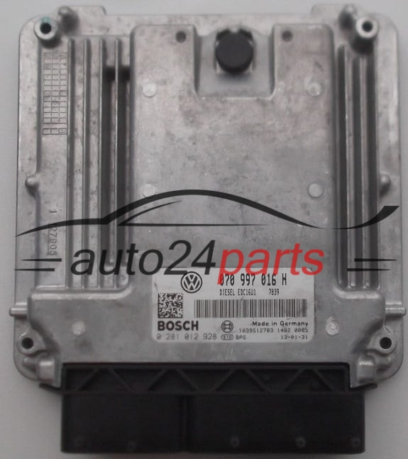 Μονάδα Ελέγχου Κινητήρα VOLKSWAGEN T5 2.5 TDI BOSCH 0 281 012 928,  070 997 016 H