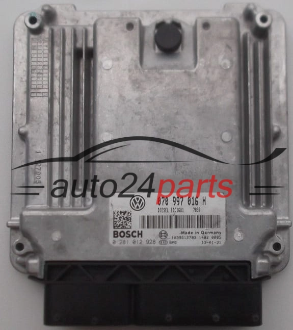 Μονάδα Ελέγχου Κινητήρα VOLKSWAGEN T5 2.5 TDI BOSCH 0 281 012 928,  070 997 016 H