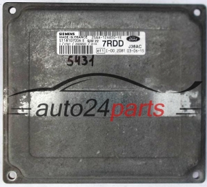 KOMPUTER STEROWNIK SILNIKA FORD FIESTA FUSION 1.4 SIEMENS SIM 22 S118107006E, S118107006 E, 2S6A-12A650-YE 7RDD, 2S6A12A650YE - 5431, 5452