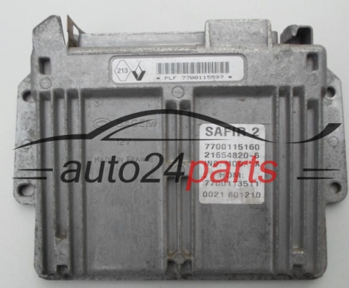Μονάδα Ελέγχου Κινητήρα  RENAULT CLIO 1.2 Sagem 21654820-6,  7700115160