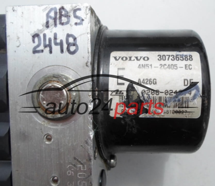 POMPE HYDRAULIQUE ET CALCULATEUR d'ABS VOLVO S40 30736588, 4N51-2C405-EC, 4N512C405EC, 30736589A