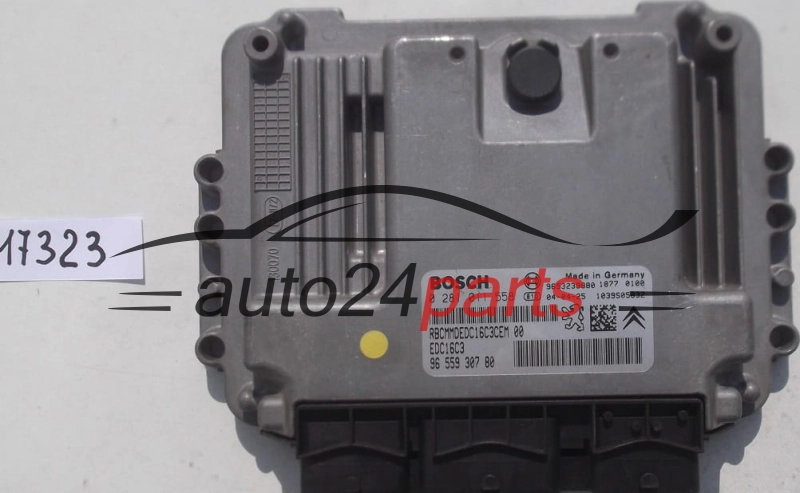  Μονάδα Ελέγχου Κινητήρα PEUGEOT 407 1.6 HDI BOSCH 0 281 011 558, 0281011558, 96 559 307 80, 9655930780, 9653239880, EDC16C3 
