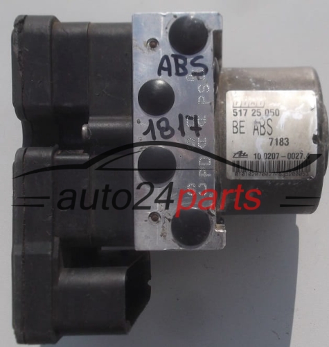 BOMBA HIDRAULICA Y CENTRALITA ABS  FIAT DOBLO 1.9 JTD 517 25 050,  ATE 10.0207-0027.4,  10.0970-1601.3