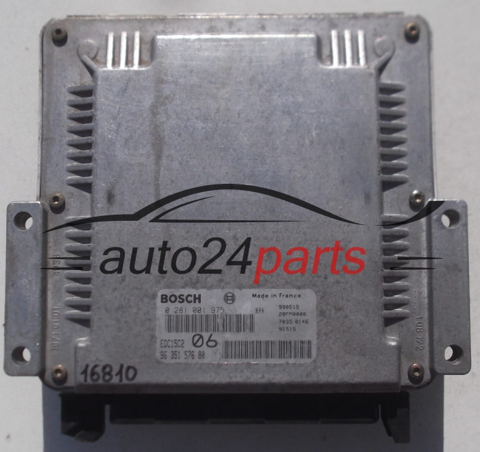 Μονάδα Ελέγχου Κινητήρα CITROEN XANTIA 2.0 HDI BOSCH 0 281 001 975