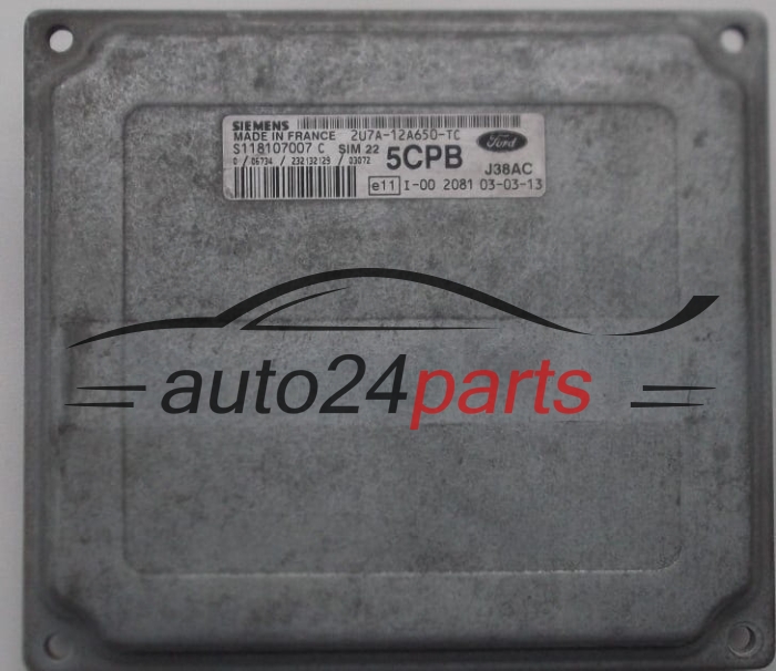 Μονάδα Ελέγχου Κινητήρα FORD FIESTA FUSION 1.6 SIEMENS S118107007 C