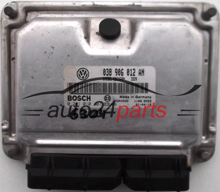 Centralina do motore SKODA FABIA 1.9 SDI BOSCH 0281010107 038906012AN DIESEL EDC15UM+ 3204 28SA4486