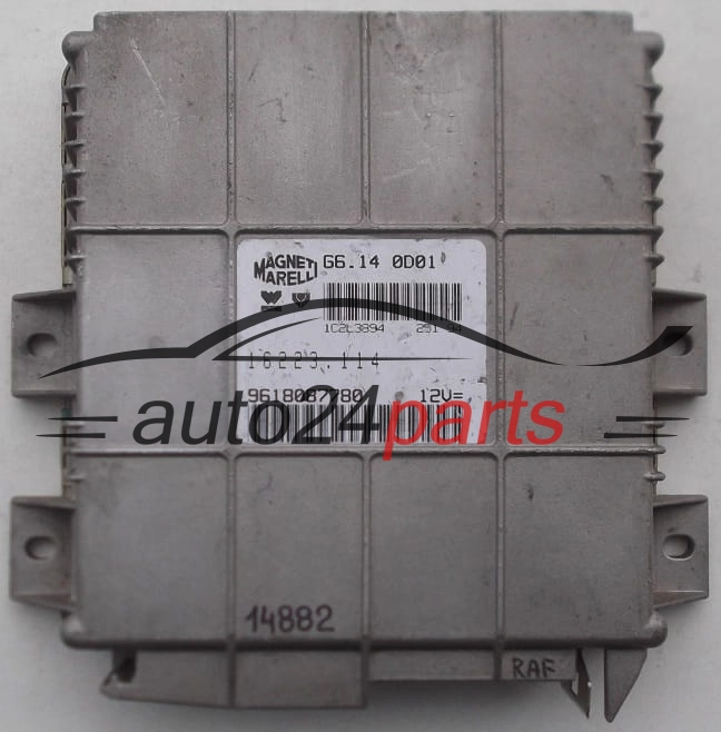 Μονάδα Ελέγχου Κινητήρα PEUGEOT 306 1.4 MAGNETI MARELLI G6.14 0D01, G6140D01, 9618087780, 16223.114, 16223114