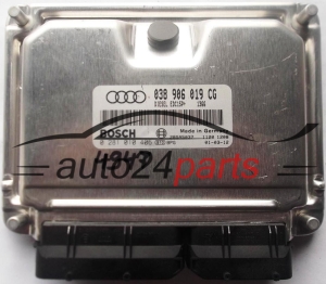 ECU CENTRALITA DE MOTOR AUDI A4 1.9 TDI 038906019CG, 038 906 019 CG BOSCH 0281010406, 0 281 010 406
