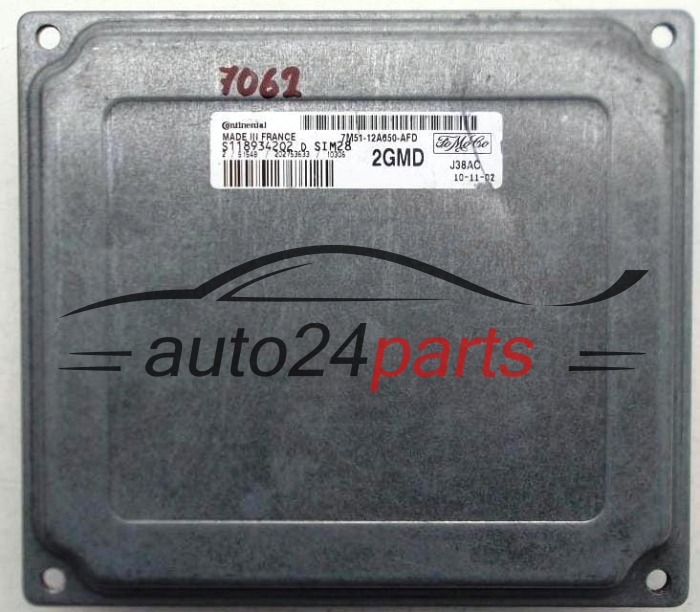 MOTORSTEUERGERÄT ECU STEUERGERÄT  FORD FOCUS 1.6 CONTINENTAL S118934202 D