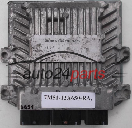ECU CENTRALITA DE MOTOR  FORD 2.0 TDCI SIEMENS 5WS40331C-T,  FoMoCo 7M51-12A650-RA