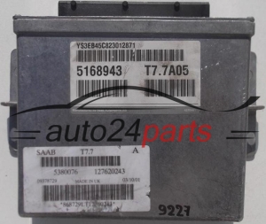 KOMPUTER STEROWNIK SILNIKA SAAB 9-5, 5168943, 5380076, T7.7A05, T77A05 - 9227