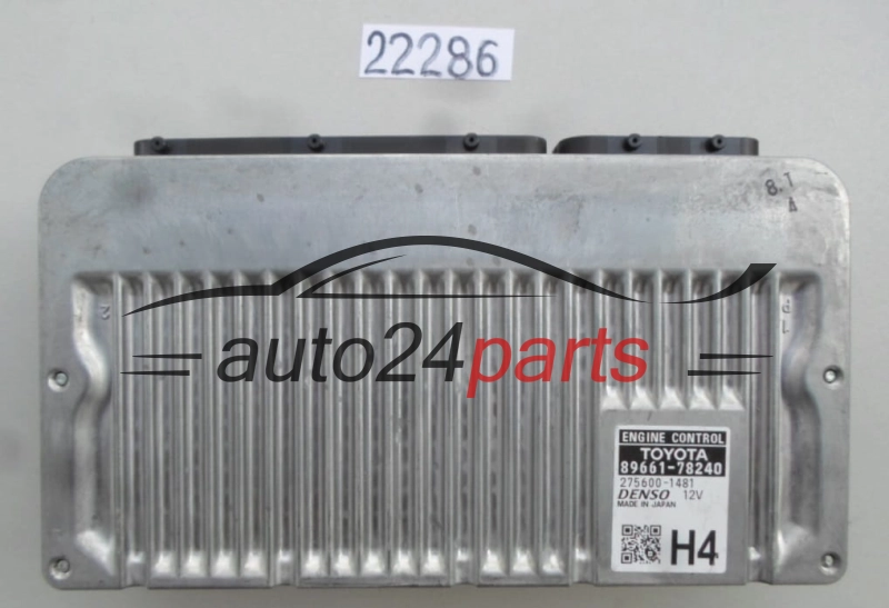 ECU ENGINE CONTROLLER TOYOTA LEXUS 89661-78240, 8966178240, 275600-1481, 2756001481