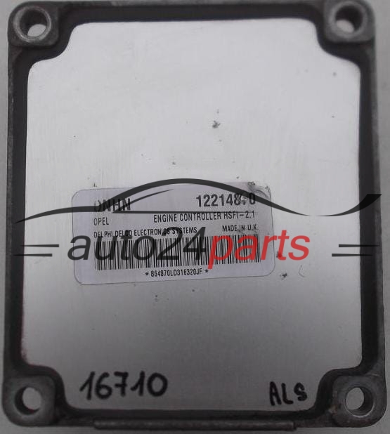 CENTRALINA DO MOTORE OPEL ASTRA ZAFIRA 1.6 Z16XE DELPHI DELCO 12214870 DNHN