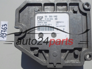 KOMPUTER STEROWNIK SILNIKA OPEL MERIVA 1.8 SIEMENS 5WK9 384, 5WK9384, FGP 55 355 042, 55355042, SIMTEC 71.1 - 