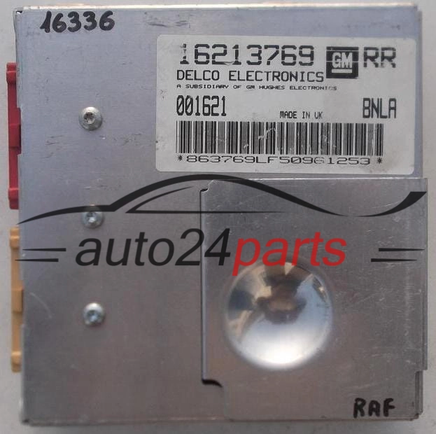 CENTRALINA MOTORE OPEL ASTRA X16XEL DELCO 16213769 RR 16213769RR, BNLA 
