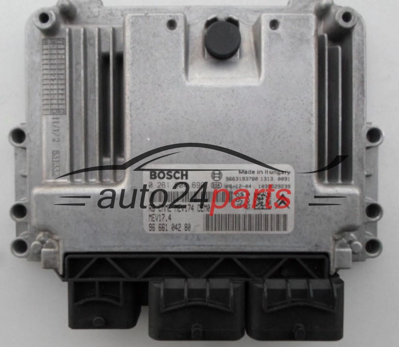 ECU ENGINE CONTROLLER  CITROEN 1.6 VTI BOSCH 0 261 S04 690,  96 661 042 80