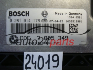 KOMPUTER STEROWNIK SILNIKA BMW X3 E83 2.0 D BOSCH 0 281 014 176, 0281014176, DDE 7 805 349, DDE7805349, 7805349
