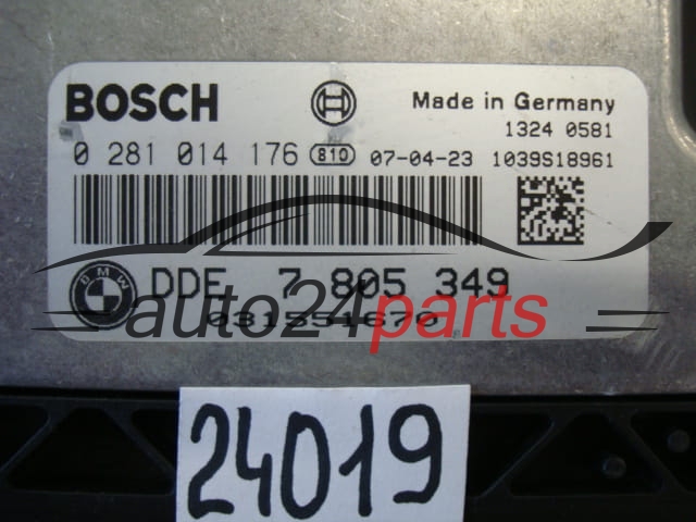 KOMPUTER STEROWNIK SILNIKA BMW X3 E83 2.0 D BOSCH 0 281 014 176, 0281014176, DDE 7 805 349, DDE7805349, 7805349
