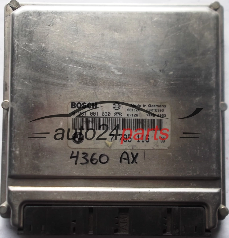 ECU CENTRALITA DE MOTOR BMW E39 530D BOSCH 0281001830, 0 281 001 830, 7785116, 7 785 116 