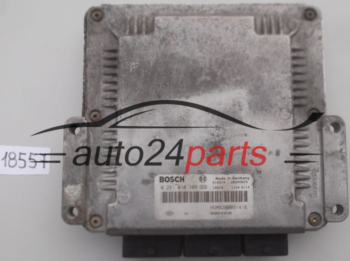 KOMPUTER STEROWNIK SILNIKA RENAULT MEGANE, SCENIC, RX4 1.9DCI, BOSCH 0 281 010 189, 0281010189, HOM7700115493, 7700115725