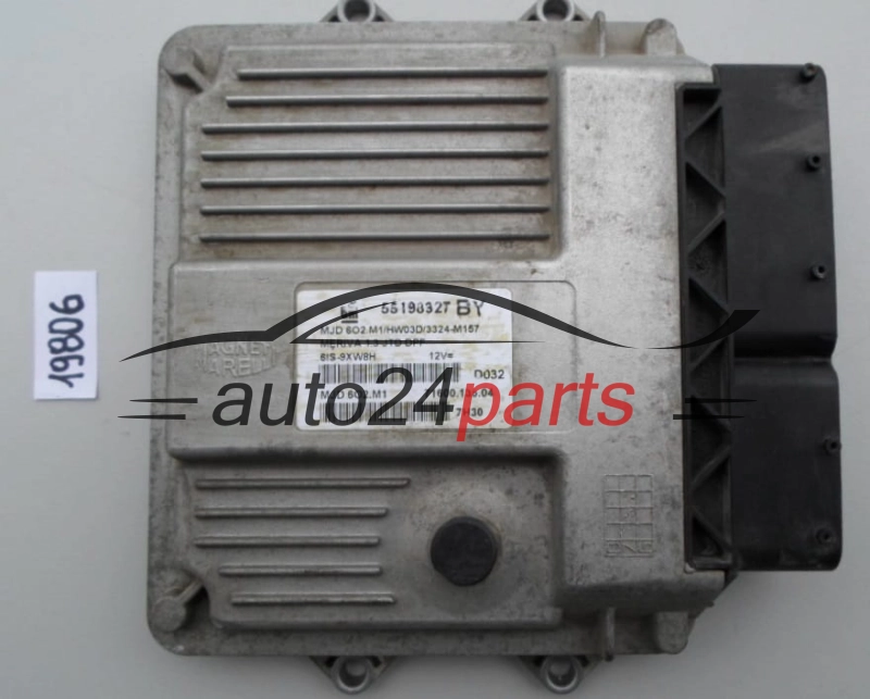 KOMPUTER STEROWNIK SILNIKA OPEL MERIVA 1.3 CDTI MAGNETI MARELLI MJD 6O2.M1, MJD6O2M1, MJD602M1, FGP 55198927 BY, 71600.135.02, 7160013502