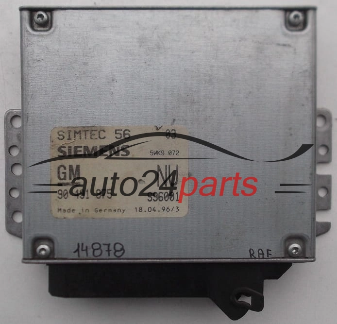 SIEMENS 5WK9 072, 5WK9072, GM 90 491 975 NU, 90491975NU
