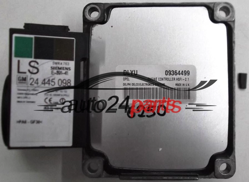 CALCULATEUR MOTEUR OPEL ASTRA CORSA ZAFIRA DELPHI DELCO 09364499 DLYU, 09364499DLYU, HSFI-2.1
