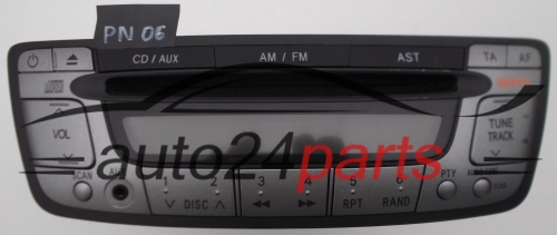 RADIO CD 86120-0H010, 861200H010 PEUGEOT 107 CITROEN C1 RENAULT TOYOTA AYGO 2009 CQ-MS0570LC, CQMS0570LC, 1154655, W53811