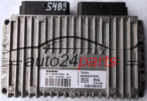 STEROWNIK SKRZYNI AUTOMATYCZNEJ PEUGEOT 206 1.4 SIEMENS S118057505B, S118057505 B, TA2000 9639455480, BVA 8200038888 -