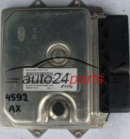 ECU ENGINE CONTROLLER FIAT IDEA LANCIA MUSO 51871699, MJD8DFI1, MJD8DF.I1, MJD 8DF.I1/HW00Y/9454-I176, BC.0102615.B