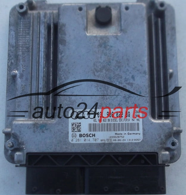 Μονάδα Ελέγχου Κινητήρα AUDI VW VOLKSWAGEN 2.0 TDI BOSCH 0 281 014 707, 0281014707, 03L 906 022 BQ, 03L906022BQ, EDC17CP14 