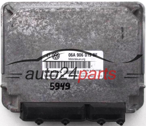 ECU ENGINE CONTROLLER VW VOLKSWAGEN GOLF 1.6 06A906019BF, 06A 906 019 BF, SIEMENS 5WP4858 04 