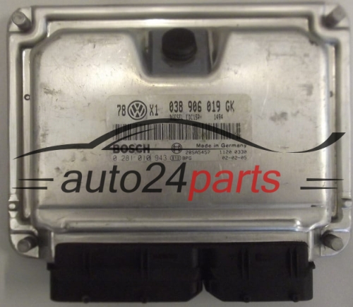 CENTRALINA DO MOTORE VOLKSWAGEN PASSAT 1.9 TDI AVB BOSCH 0 281 010 943,  038 906 019 GK
