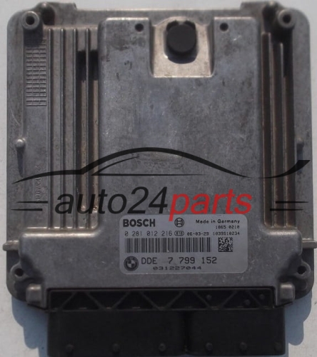 CENTRALINA DO MOTORE BMW MINI COOPER 1.4 D BOSCH 0 281 012 216, 0281012216, DDE 7 799 152, DDE7799152, 7799152