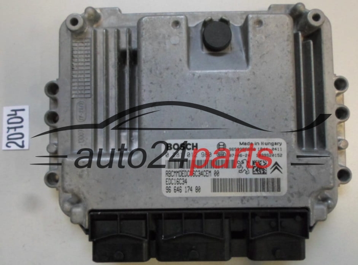 KOMPUTER STEROWNIK SILNIKA CITROEN C4 1.6 HDI BOSCH 0 281 012 980, 0281012980, 96 634 761 80, 9663476180, 9653958980, EDC16C34
