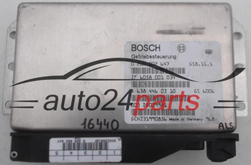 ECU AUTOMATIC GEARBOX MERCEDES VITO BOSCH 0 260 002 647, 0260002647, A 638 446 03 10, A6384460310, ZF 6058 001 034, ZF6058001034