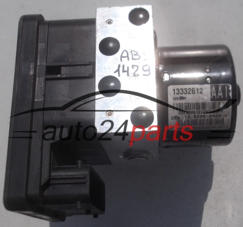 BOMBA DE ABS OPEL ASTRA J GM 13332612 AA1, ATE 10.0206-0408.4, 10020604084, 10.0960-4509.3, 10096045093, 28.5600-4003.3, 28560040033
