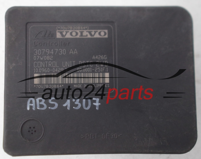BOMBA HIDRAULICA Y CENTRALITA ABS VOLVO V50 30794728, 4N51-2C405-GB, 4N512C405GB, ATE 10.0206-0302.4, 10020603024, 30794730 AA, 30794730AA, ATE 10.0960-0429.3, 10096004293, 00.0001-251F.1
