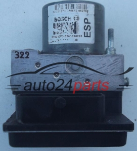 ABS POMPA I STEROWNIK FIAT 500 BOSCH 0 265 230 283,  518 212 73