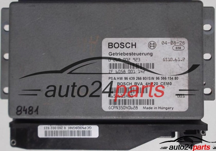 BOITE DE VITESSES AUTOMATIQUE PEUGEOT 407, BOSCH 0 260 002 923