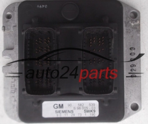 CALCULATEUR MOTEUR OPEL ASTRA ZAFIRA 1.8 X18XE1 SIEMENS 5WK9 1 190, 5WK91190, GM 90 582 539, 90582539 