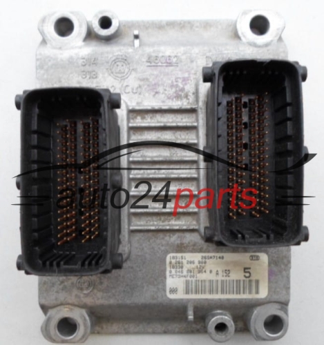 ECU CENTRALITA DE MOTOR  FIAT PUNTO 1.2 BOSCH 0 261 206 980,  0 046 801 964 0