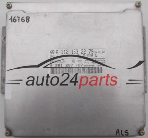 CALCULATEUR MOTEUR MERCEDES ML BOSCH 0 261 207 707, 0261207707, A 112 153 22 79, A1121532279