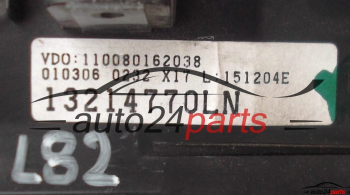 CUADRO INSTRUMENTOS OPEL MERIVA 1.7 CDTI Z17DTH VDO 110080162038, 13214770LN, 13214770 LN 