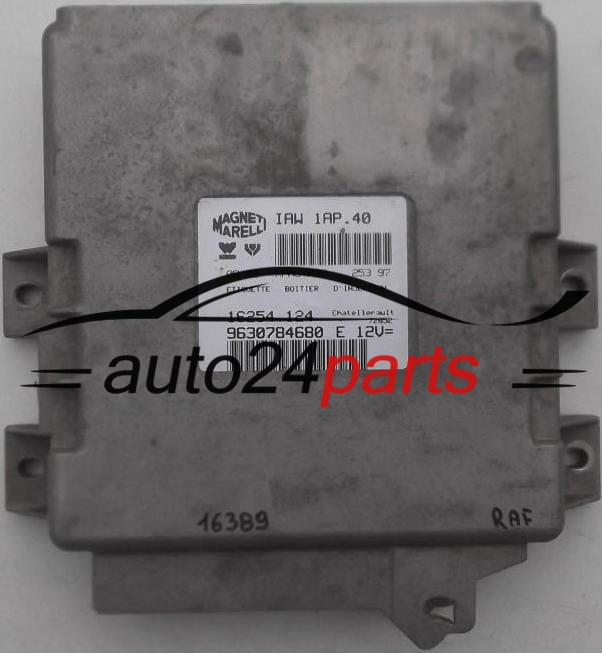 Μονάδα Ελέγχου Κινητήρα PEUGEOT 106 1.4 MAGNETI MARELLI IAW 1AP.40, IAW1AP40, 16254.124, 16254124, 9630784680 E